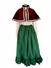 Ladies Victorian Carol Singer School Mistress Costume Size 14 - 16